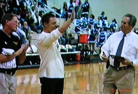 Brandon waves at the cheering fans